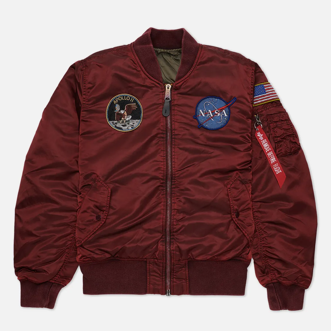 Alpha Industries Мужская куртка бомбер MA-1 Apollo Battlewash Flight
