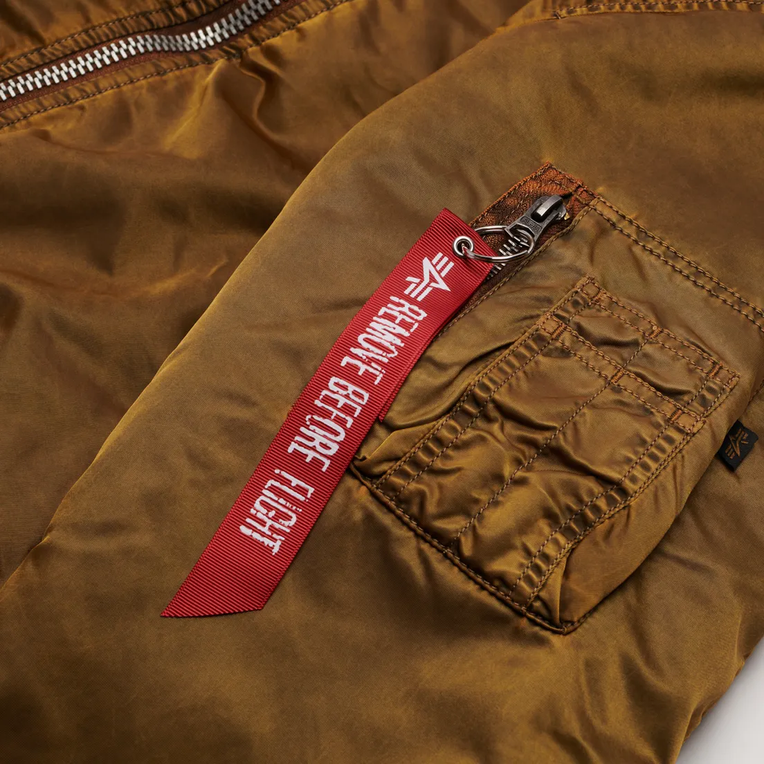 Alpha Industries Мужская куртка бомбер MA-1 Blood Chit Battlewash Flight