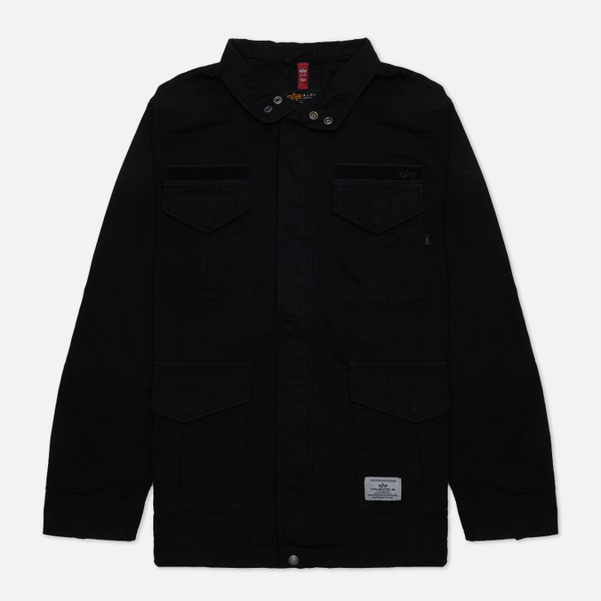 мужская демисезонная куртка alpha industries m 65 lightweight field coat чёрный размер s Alpha Industries M-65 Lightweight Field Coat