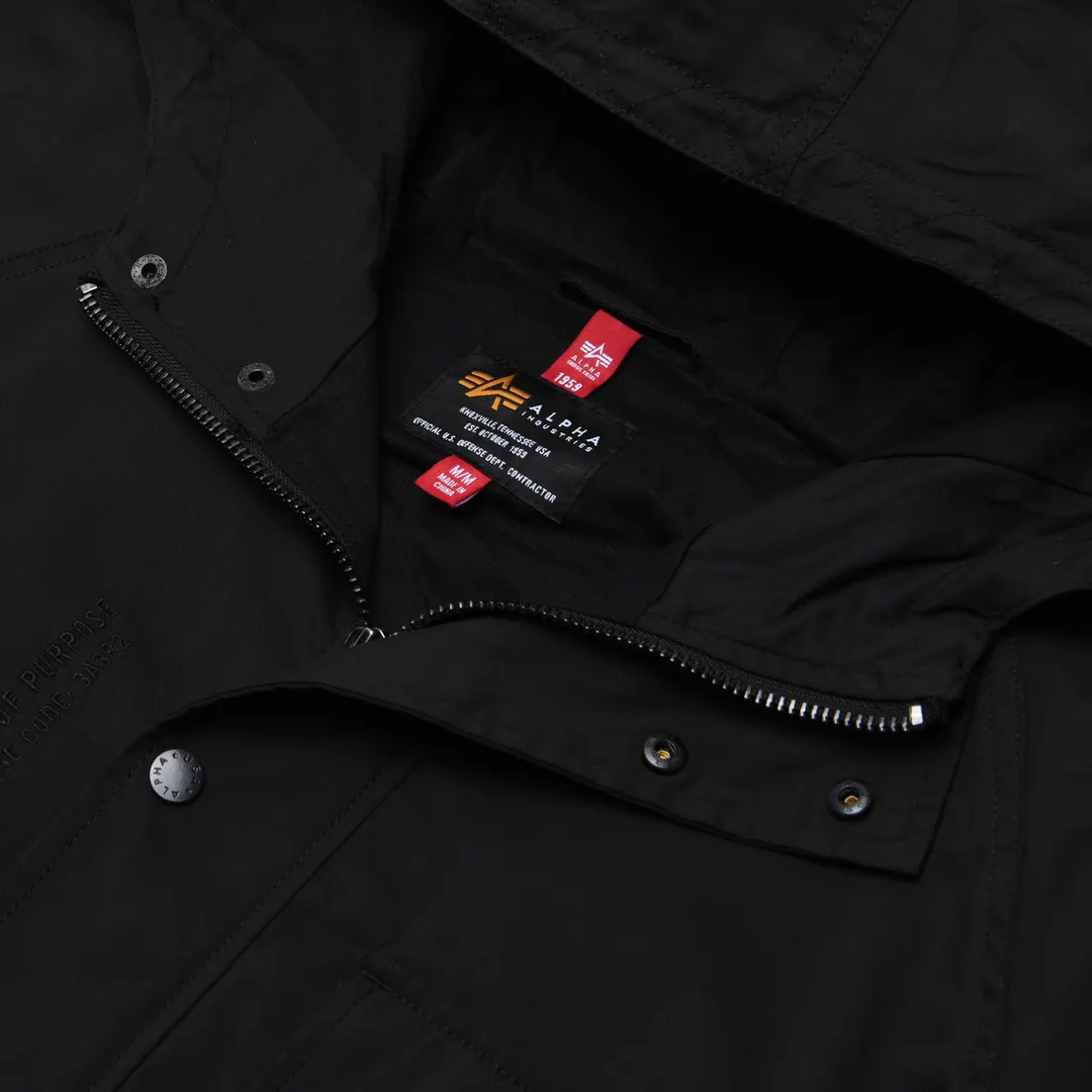 Alpha Industries Мужская демисезонная куртка M-65 Mod Hooded Field