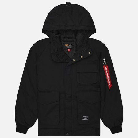 Мужская демисезонная куртка Alpha Industries MA-1 Hunting Mod, цвет чёрный, размер S