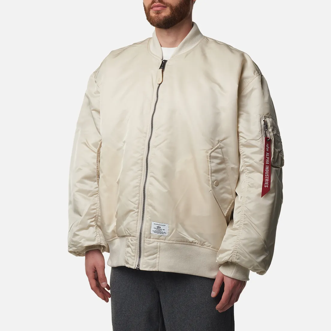 Alpha Industries Мужская куртка бомбер MA-1 Bloodchit Gen II Flight Oversized