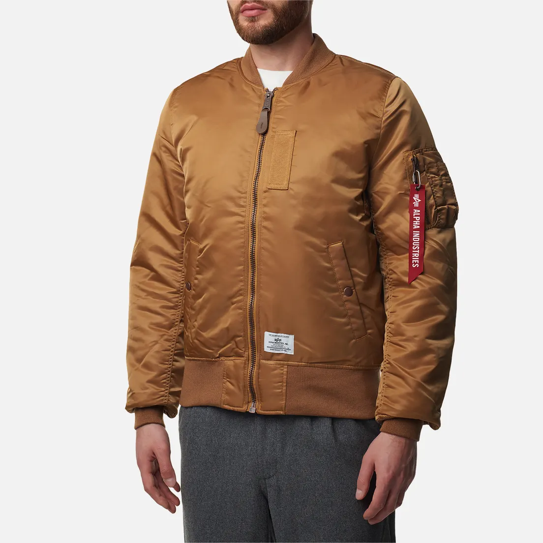 Alpha Industries Мужская куртка бомбер MA-1 Mod Flight