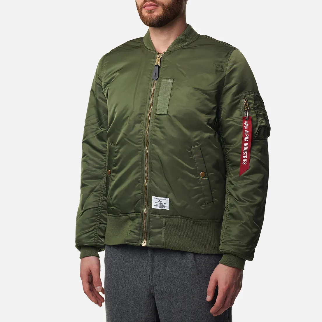 Alpha Industries Мужская куртка бомбер MA-1 Mod Flight