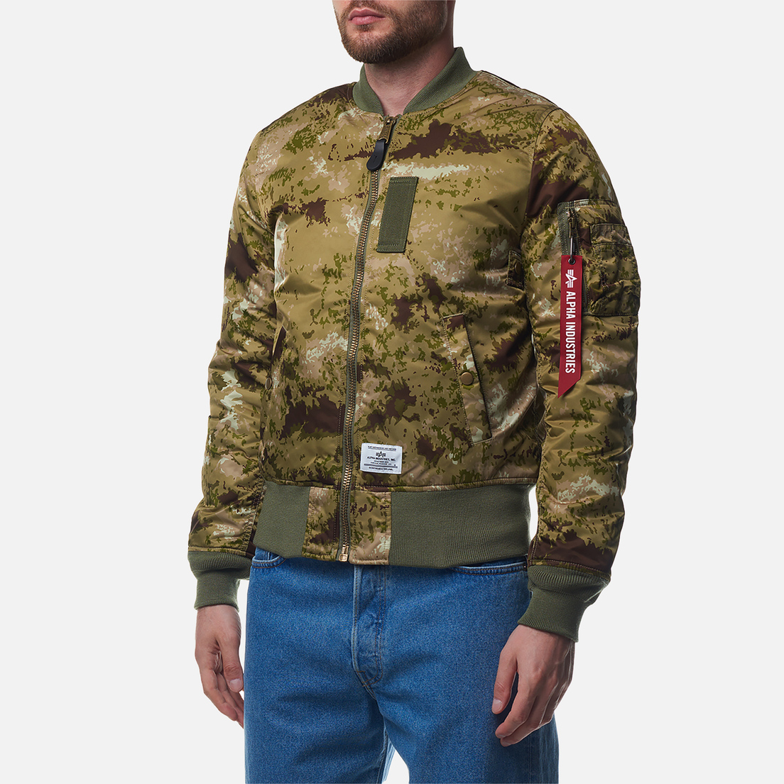 Alpha Industries Мужская куртка бомбер MA-1 Mod Flight