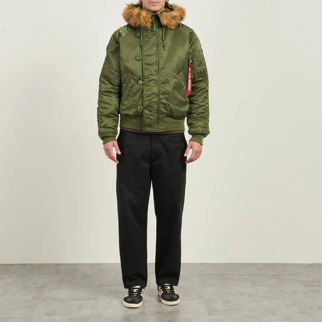 Alpha Industries Мужская зимняя куртка N-2B Short Waist Parka