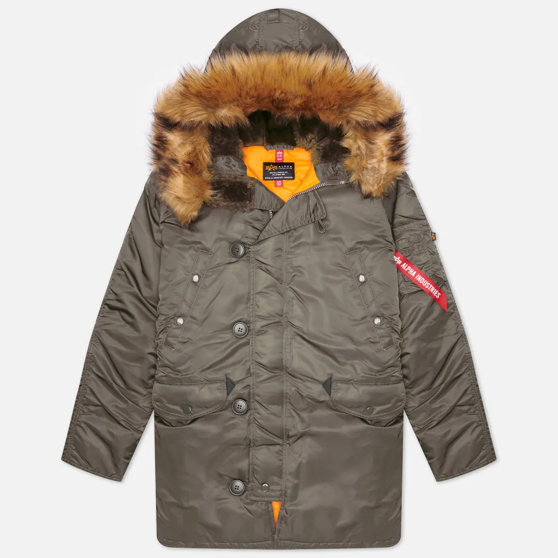 Alpha Industries Мужская куртка парка N-3B Slim Fit