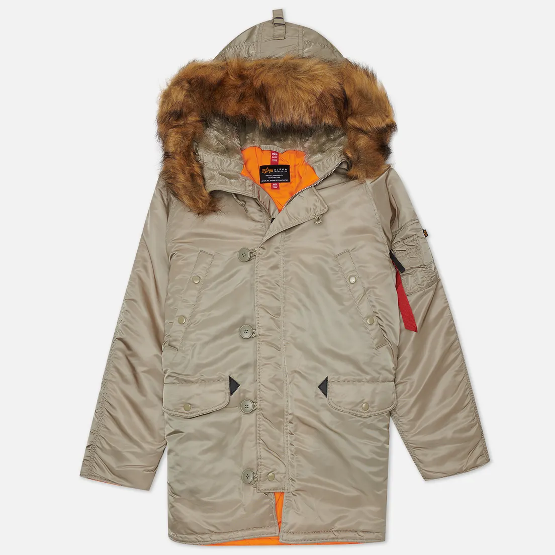 Alpha Industries Мужская куртка парка N-3B Slim Fit