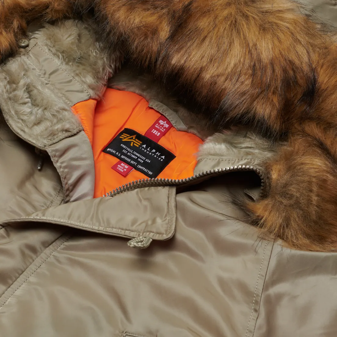 Alpha Industries Мужская куртка парка N-3B Slim Fit