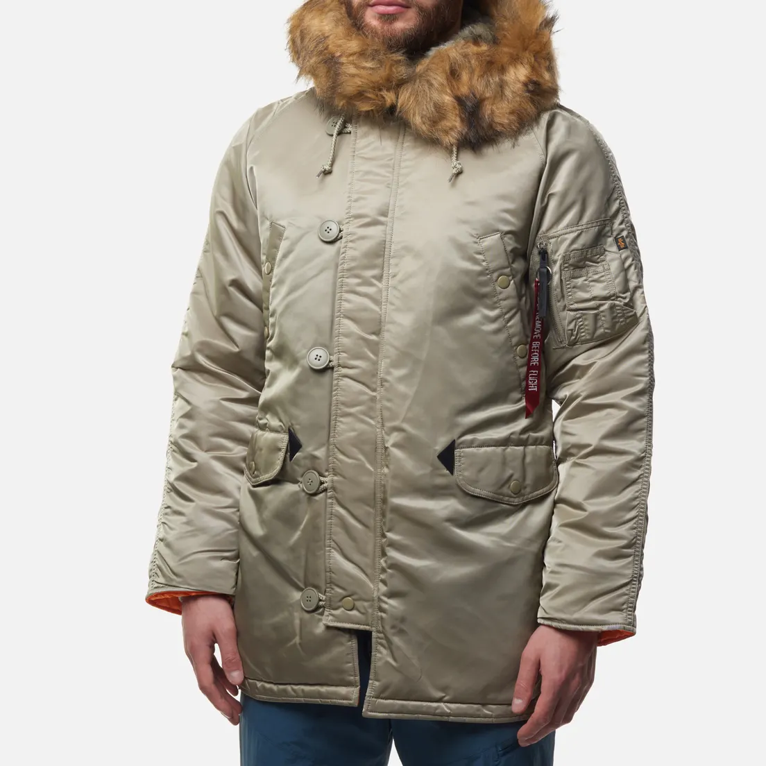 Alpha Industries Мужская куртка парка N-3B Slim Fit