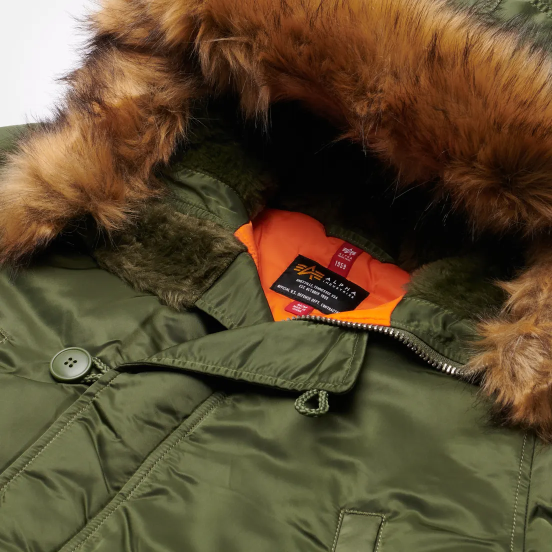 Alpha Industries Мужская куртка парка N-3B Slim Fit