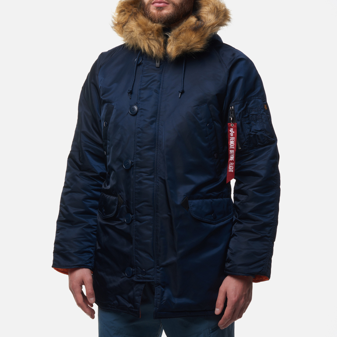 Alpha Industries Мужская куртка парка N-3B Slim Fit