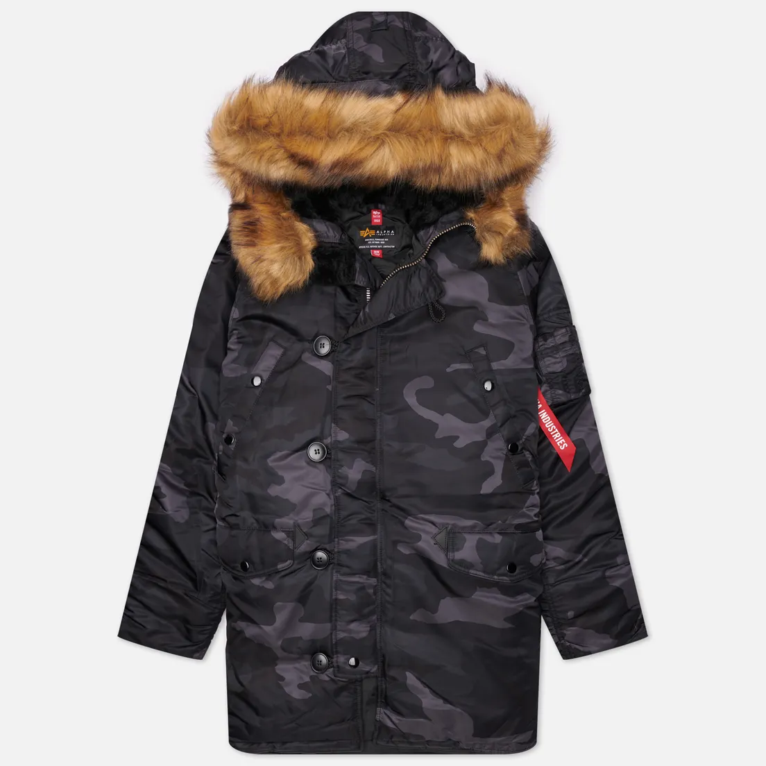 Alpha Industries Мужская куртка парка N-3B Slim Fit