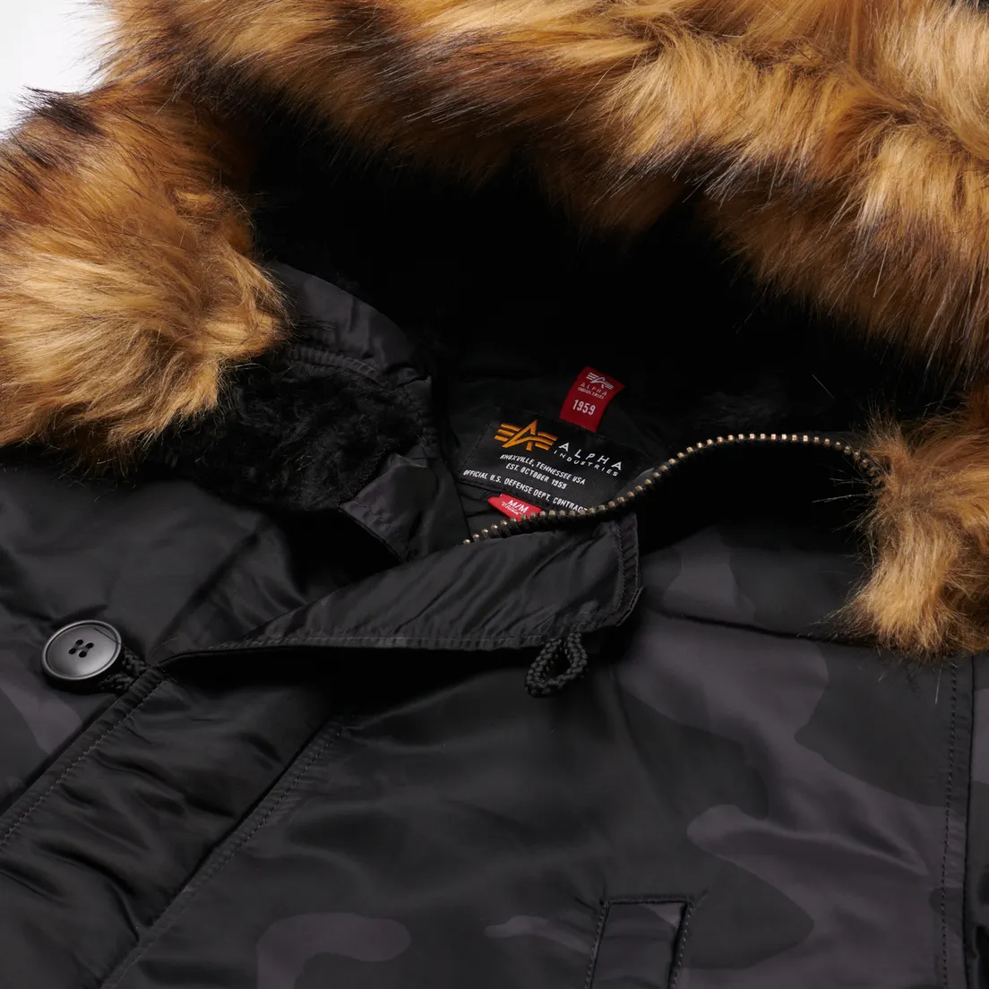 Alpha Industries Мужская куртка парка N-3B Slim Fit