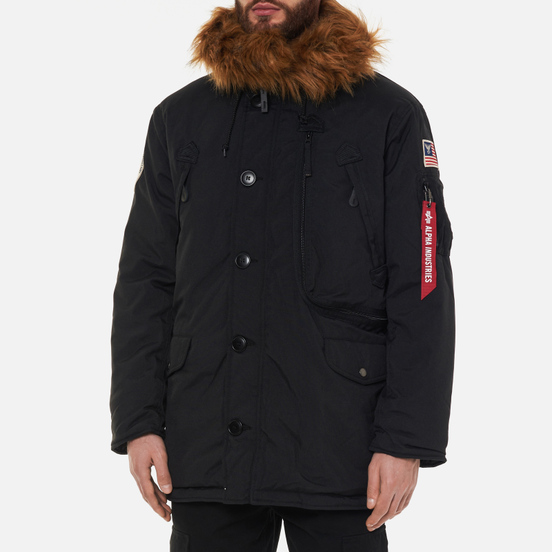 Мужская куртка парка Alpha Industries N-3B Alpine Black