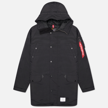 Мужская куртка парка Alpha Industries N-3B Altitude Mod, цвет чёрный, размер L