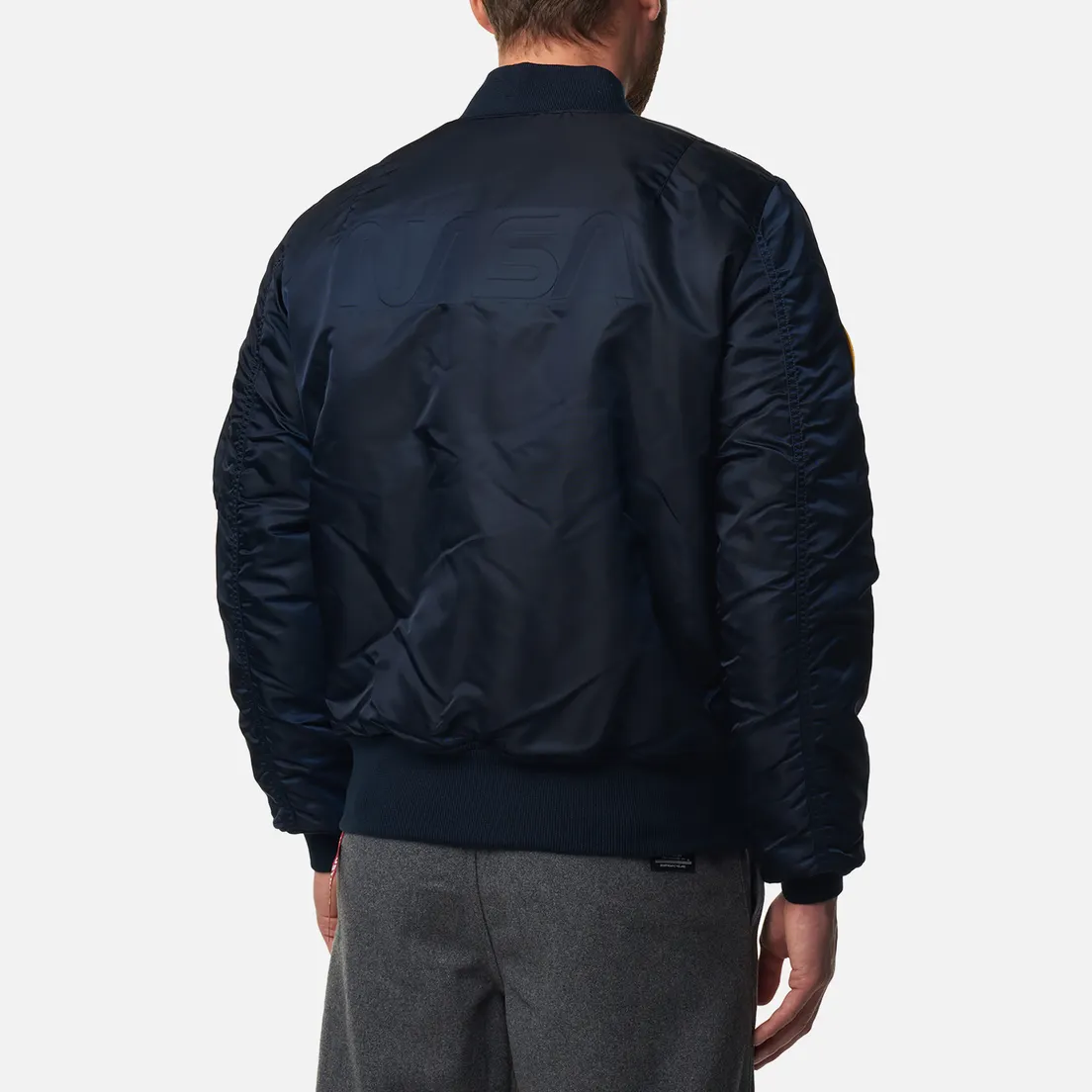 Alpha Industries Мужская куртка бомбер NASA MA-1 Flight Gen II