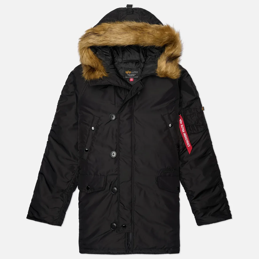 Alpha Industries Мужская куртка парка N-3B Logo Oxford