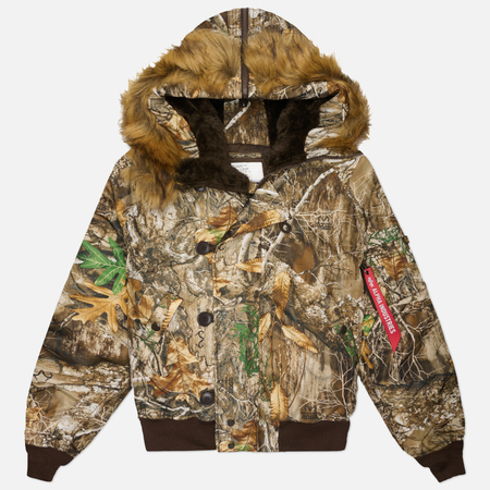 Мужская демисезонная куртка Alpha Industries N-2B Heritage Fit Parka Camo, цвет камуфляжный, размер XXL