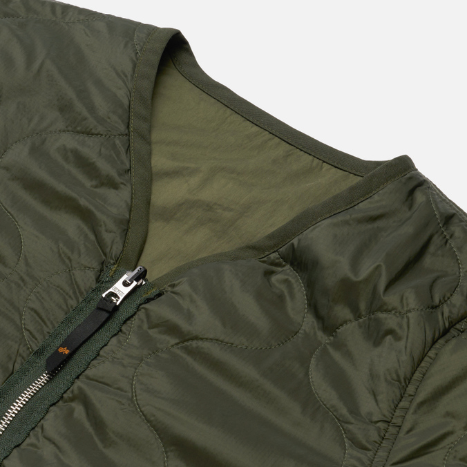 Мужская стеганая куртка Alpha Industries, цвет оливковый, размер M MJQ51501C1-301 Quilted Liner - фото 3