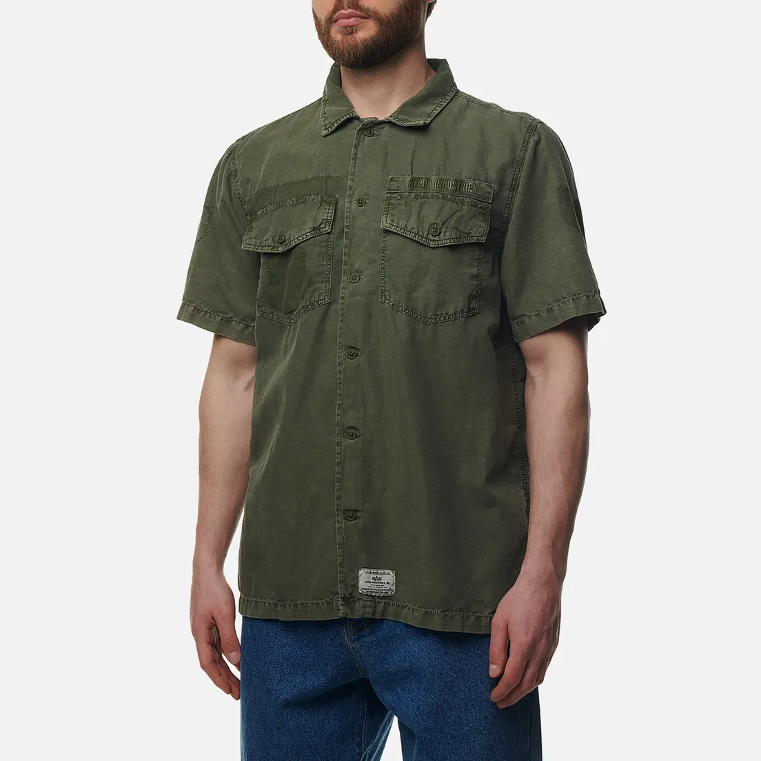 Alpha Industries Мужская рубашка Washed Fatigue Jacket