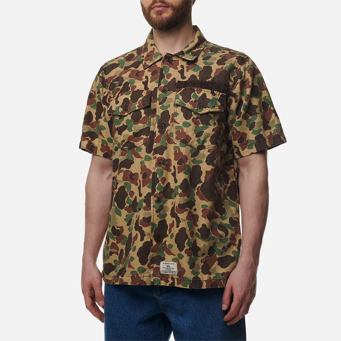 Alpha Industries Мужская рубашка Washed Fatigue Jacket