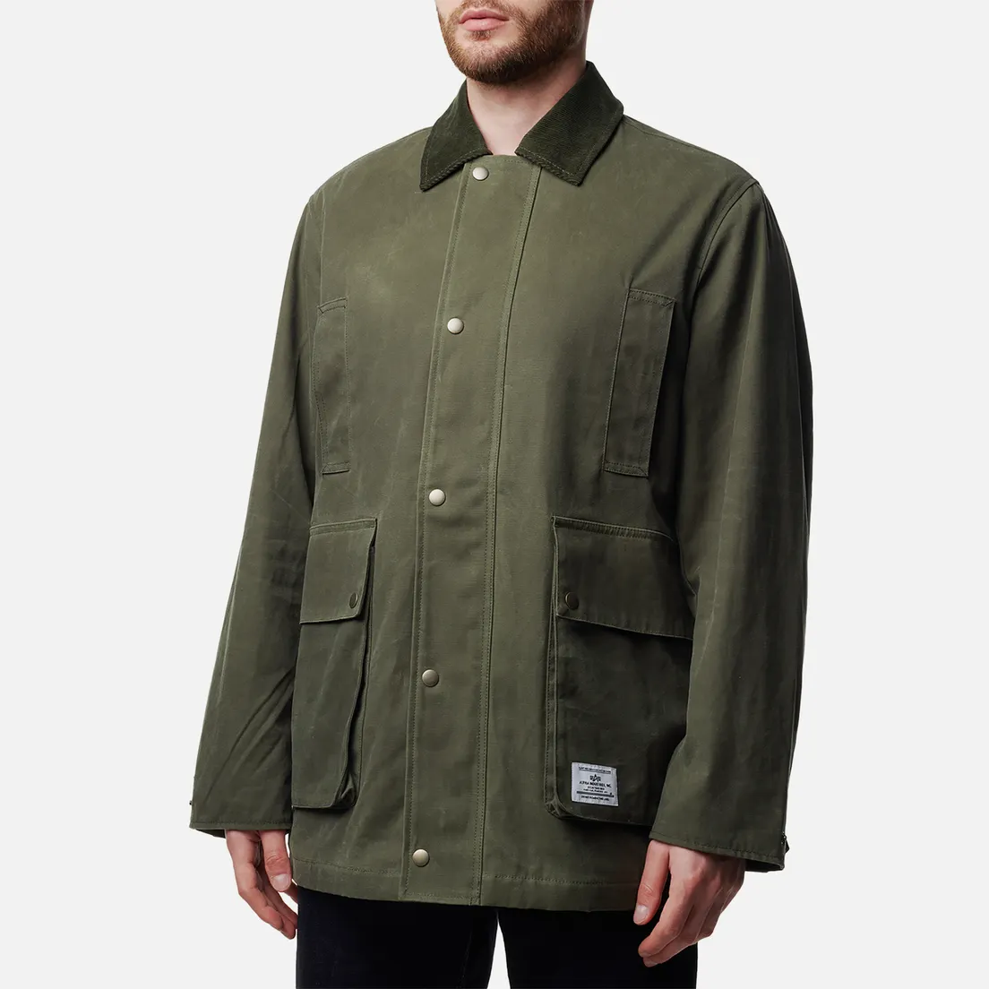 Alpha Industries Мужская куртка ветровка Waxed Cotton Car
