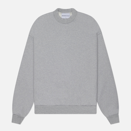 фото Мужская толстовка mki miyuki-zoku 800 gsm superweight crew neck, цвет серый, размер s