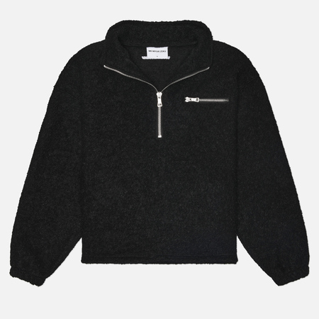 Мужская толстовка MKI Miyuki-Zoku Boucle Quarter Zip, цвет чёрный, размер M