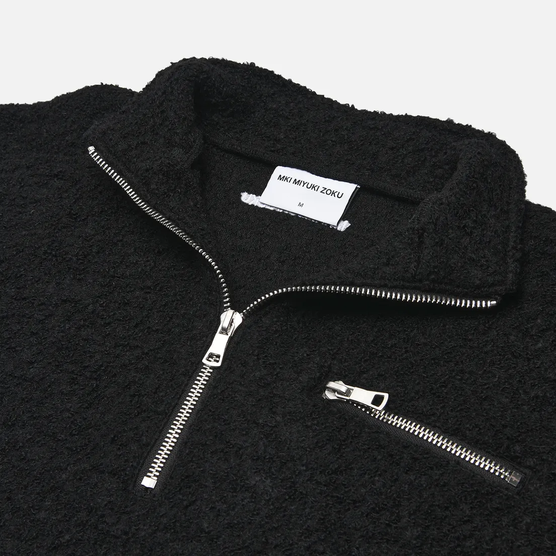 MKI Miyuki-Zoku Мужская толстовка Boucle Quarter Zip