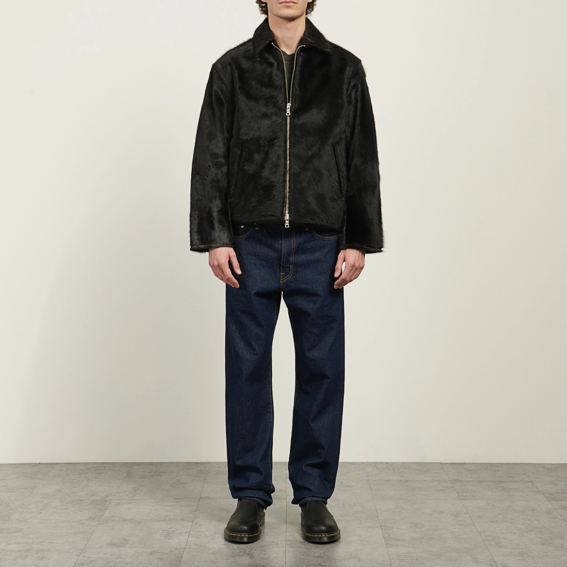 MKI Miyuki-Zoku Мужская демисезонная куртка Cropped Cow Hair Rider