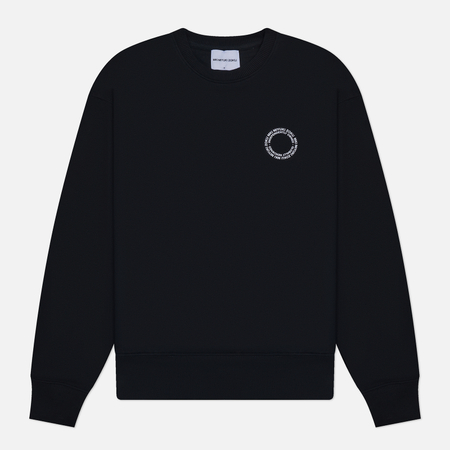 фото Мужская толстовка mki miyuki-zoku circle crew neck, цвет чёрный, размер s