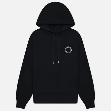 фото Мужская толстовка mki miyuki-zoku circle hoodie, цвет чёрный, размер s