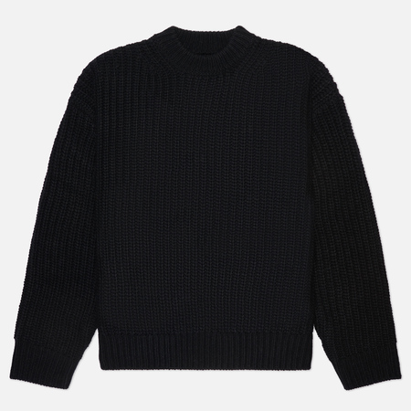 Мужской свитер MKI Miyuki-Zoku Chunky Rib Knit Crew Neck, цвет чёрный, размер S