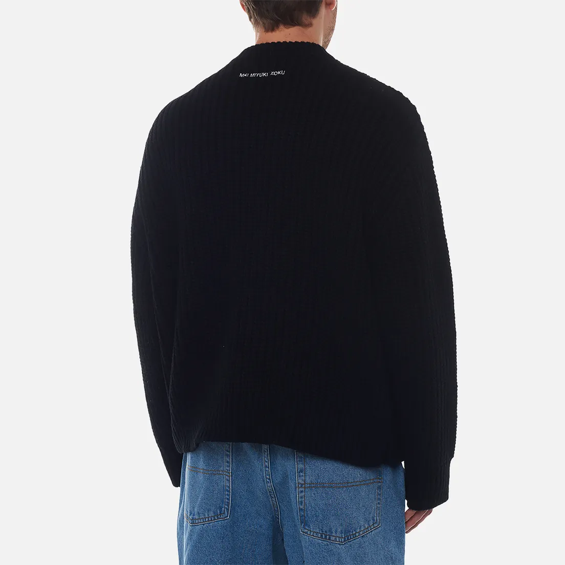 MKI Miyuki-Zoku Мужской свитер Chunky Rib Knit Crew Neck