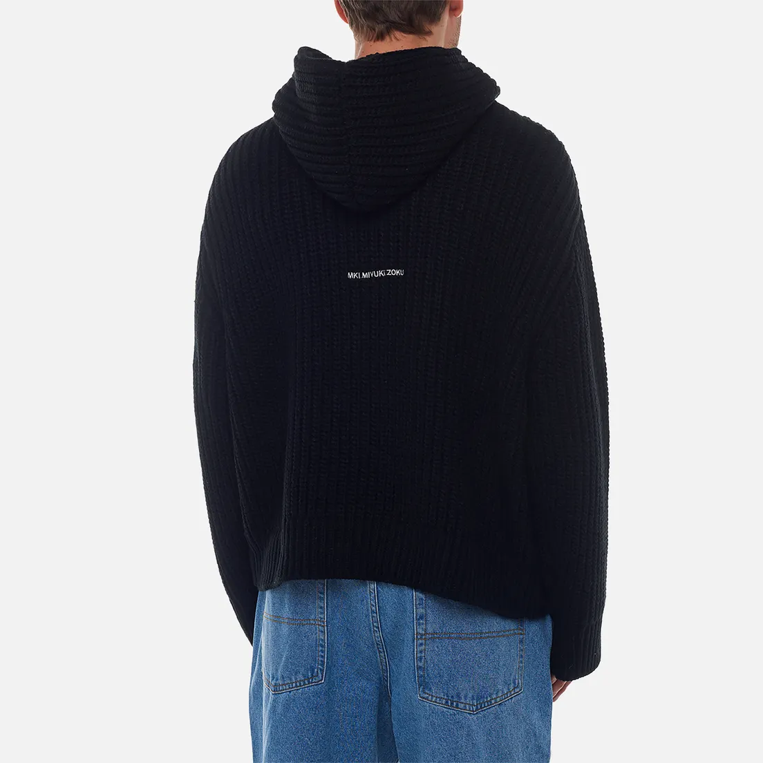 MKI Miyuki-Zoku Мужской свитер Chunky Rib Knit Hoodie