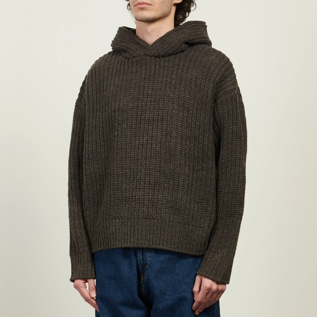 MKI Miyuki-Zoku Мужская толстовка Chunky Rib Knit Hoodie
