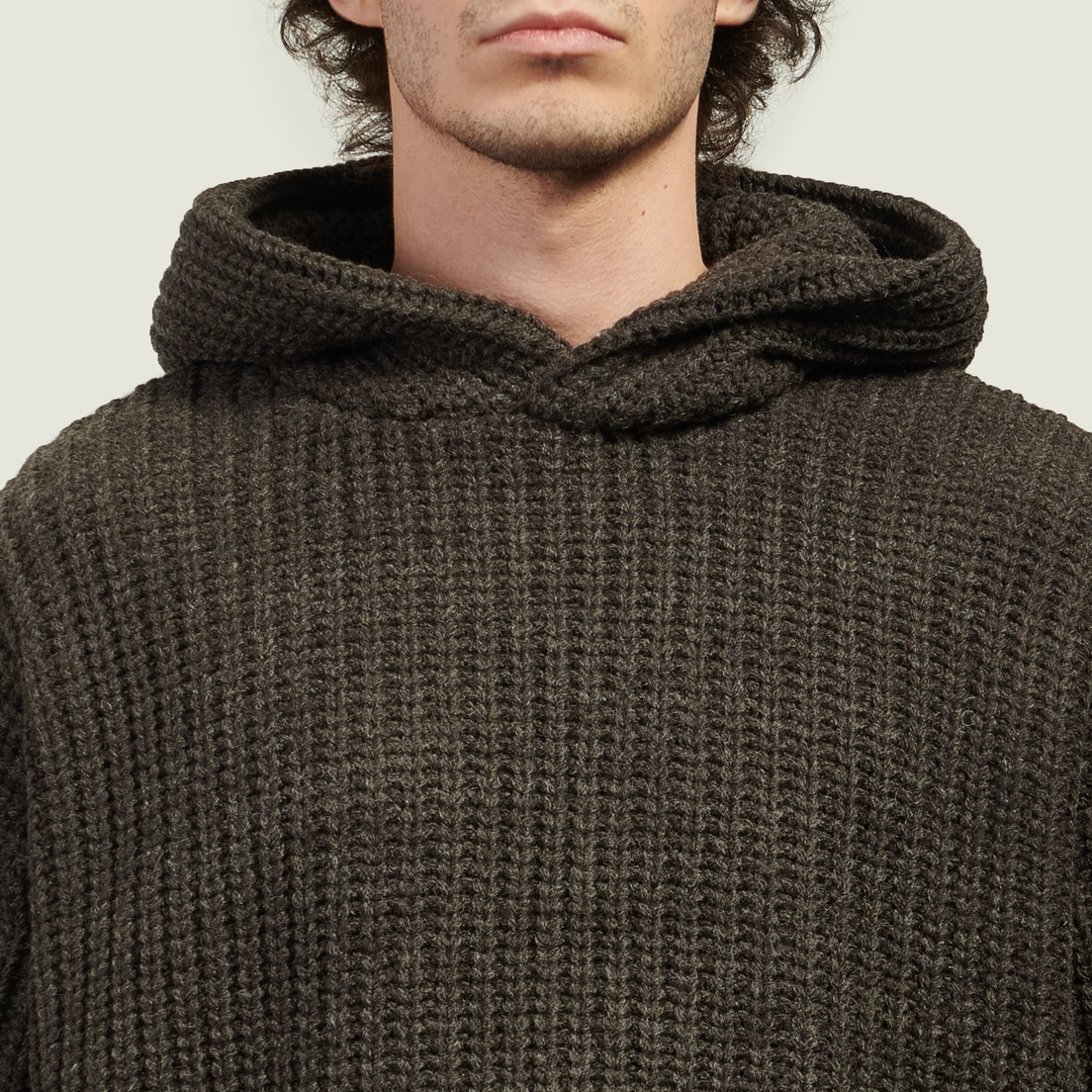 MKI Miyuki-Zoku Мужская толстовка Chunky Rib Knit Hoodie