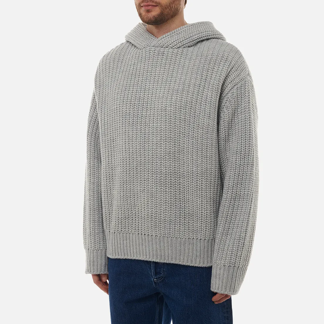 MKI Miyuki-Zoku Мужской свитер Chunky Rib Knit Hoodie