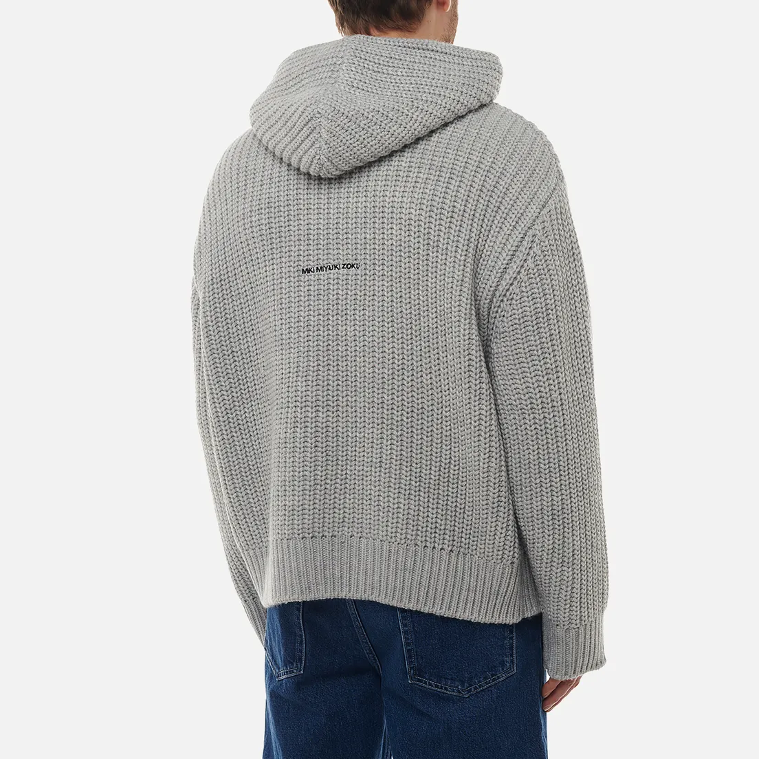MKI Miyuki-Zoku Мужской свитер Chunky Rib Knit Hoodie
