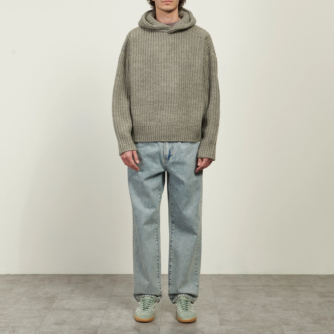 MKI Miyuki-Zoku Мужская толстовка Chunky Rib Knit Hoodie