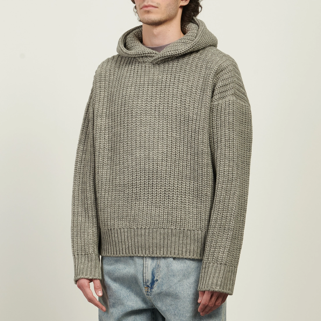 MKI Miyuki-Zoku Мужская толстовка Chunky Rib Knit Hoodie