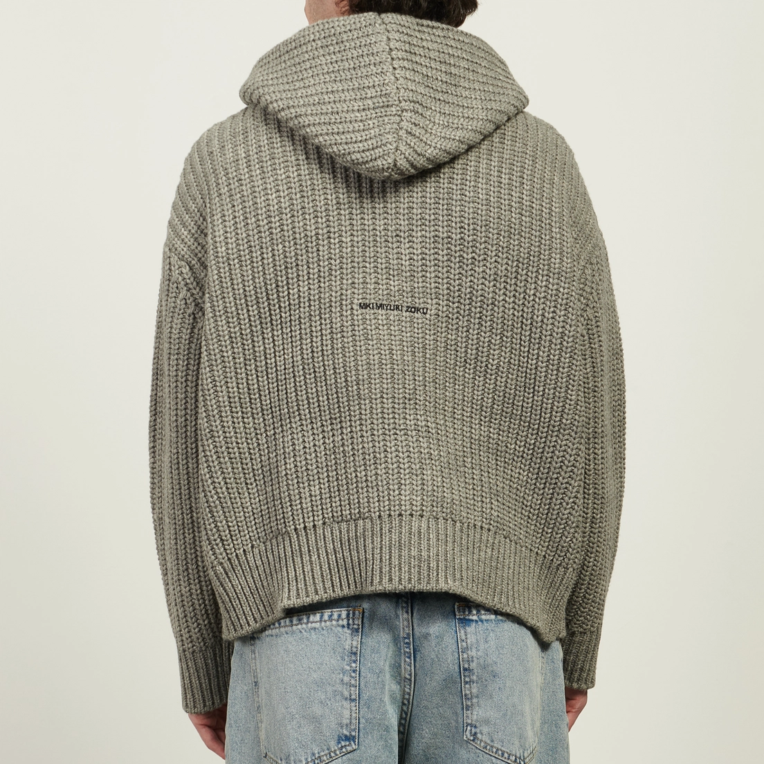 MKI Miyuki-Zoku Мужская толстовка Chunky Rib Knit Hoodie