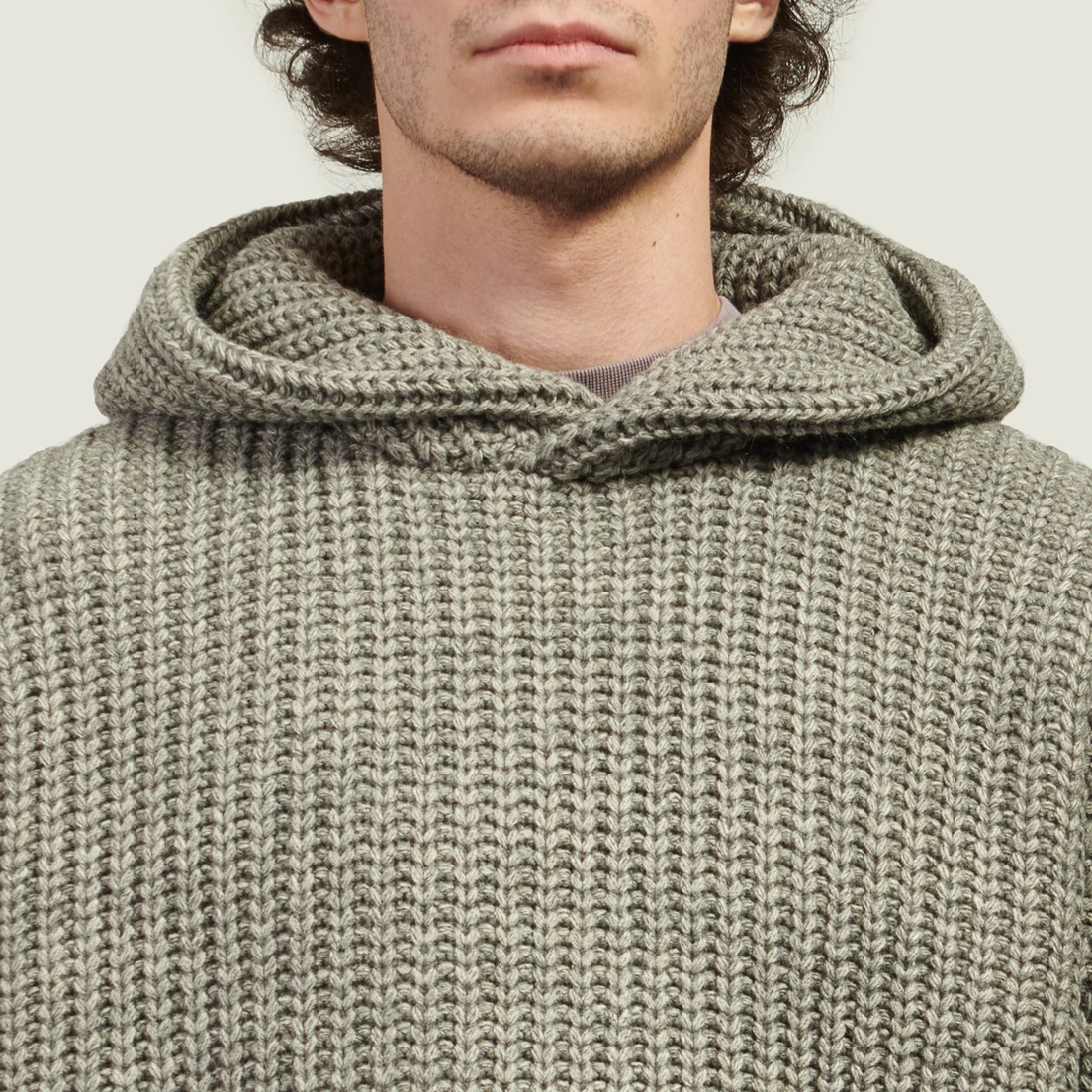 MKI Miyuki-Zoku Мужская толстовка Chunky Rib Knit Hoodie