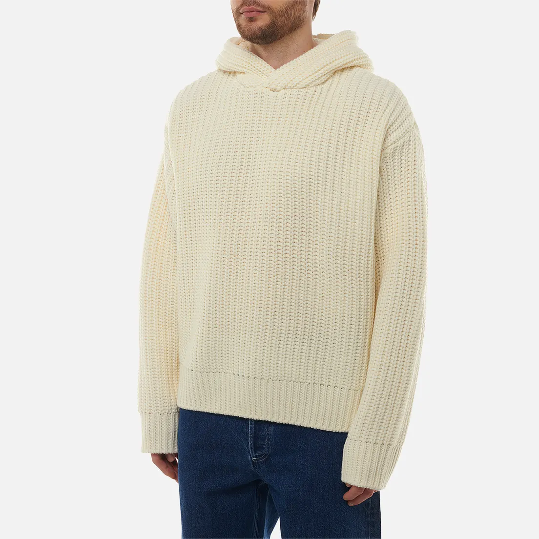 MKI Miyuki-Zoku Мужской свитер Chunky Rib Knit Hoodie