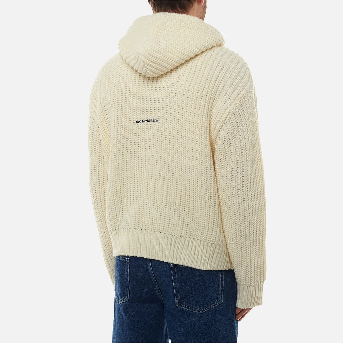 MKI Miyuki-Zoku Мужской свитер Chunky Rib Knit Hoodie