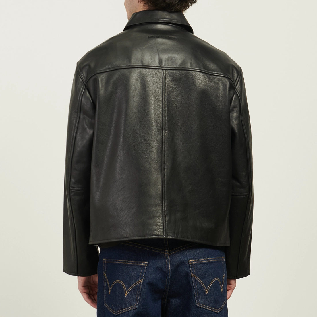 MKI Miyuki-Zoku Мужская демисезонная куртка Cropped Leather Rider