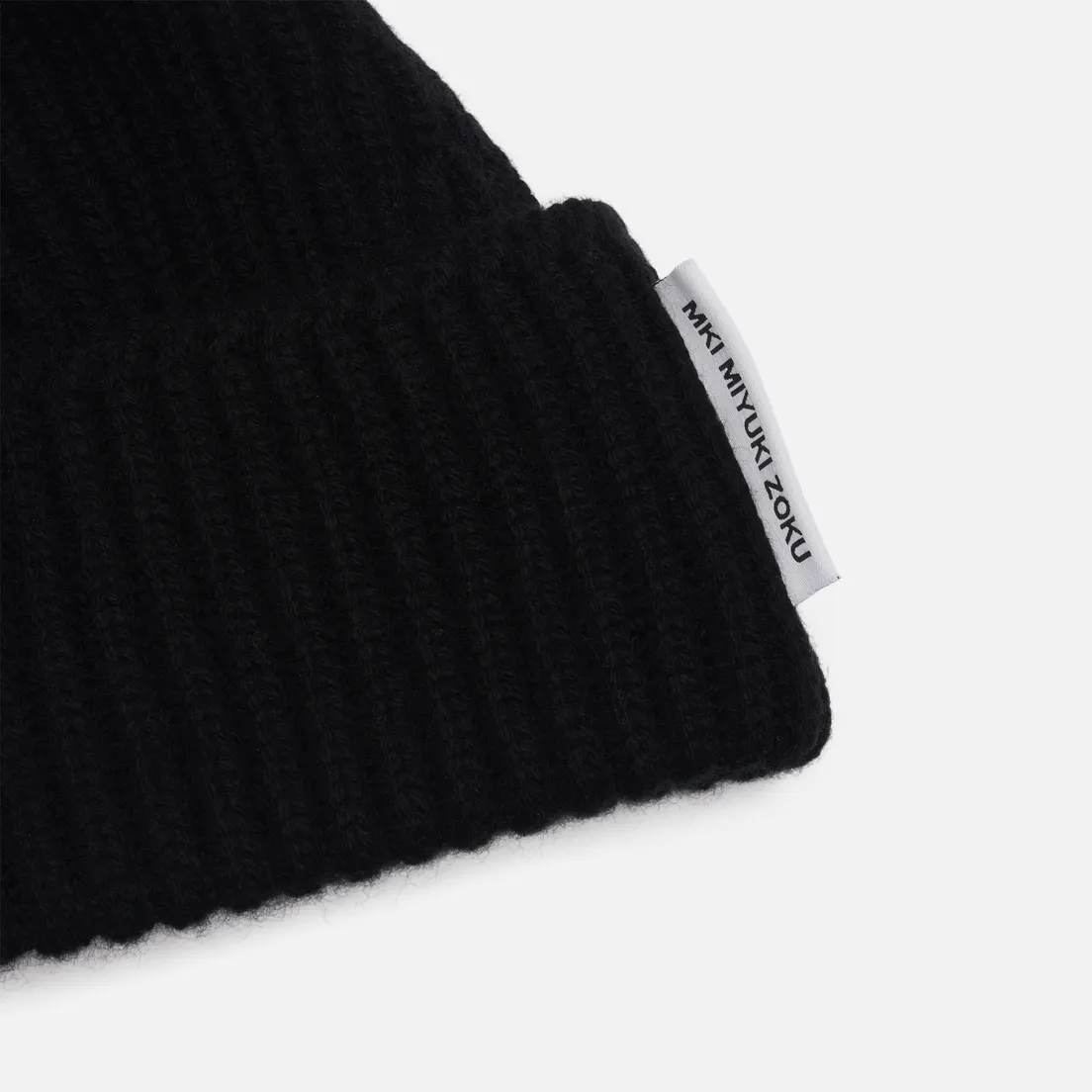 MKI Miyuki-Zoku Шапка Cashmere Ribbed Tag
