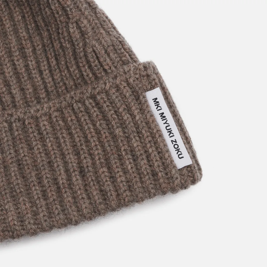 MKI Miyuki-Zoku Шапка Cashmere Ribbed Tag