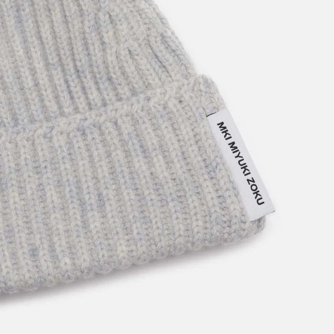 MKI Miyuki-Zoku Шапка Cashmere Ribbed Tag